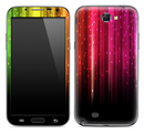 Red Neon Rain Skin for the Samsung Galaxy Note 1 or 2