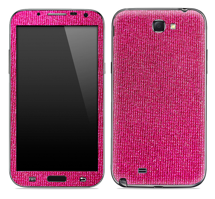 Pink Fabric Skin for the Samsung Galaxy Note 1 or 2