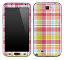 Colorful Plaid Skin for the Samsung Galaxy Note 1 or 2
