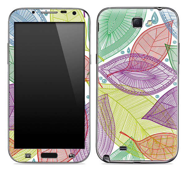 Seamless Color Floral Skin for the Samsung Galaxy Note 1 or 2