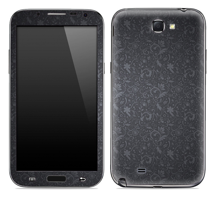 Gray Floral Laced Skin for the Samsung Galaxy Note 1 or 2