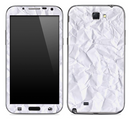 Crumpled White Paper Skin for the Samsung Galaxy Note 1 or 2