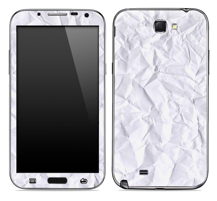 Crumpled White Paper Skin for the Samsung Galaxy Note 1 or 2