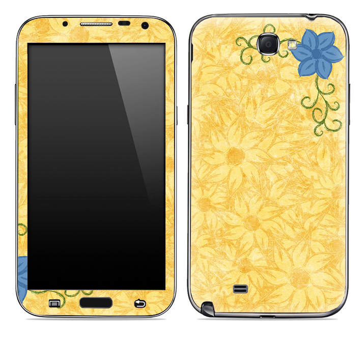 Orange Floral Abstract Skin for the Samsung Galaxy Note 1 or 2
