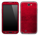 Red Leather Skin for the Samsung Galaxy Note 1 or 2