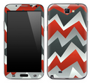 Orange Abstract ZigZag Chevron Pattern Skin for the Samsung Galaxy Note 1 or 2