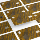 Slanted Golden Ridges - Premium Protective Decal Skin-Kit for the Apple Credit Card