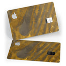 Slanted Golden Ridges - Premium Protective Decal Skin-Kit for the Apple Credit Card