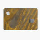 Slanted Golden Ridges - Premium Protective Decal Skin-Kit for the Apple Credit Card
