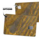 Slanted Golden Ridges - Premium Protective Decal Skin-Kit for the Apple Credit Card