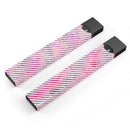 Slanted White Lines Over Multicolored Clouds - Premium Decal Protective Skin-Wrap Sticker compatible with the Juul Labs vaping device