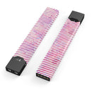 Slanted White Lines Over Multicolored Clouds - Premium Decal Protective Skin-Wrap Sticker compatible with the Juul Labs vaping device