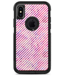 Slanted White Lines Over Multicolored Clouds - iPhone X OtterBox Case & Skin Kits