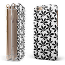 Slate Black 5 Leaf Clovers iPhone 6/6s or 6/6s Plus 2-Piece Hybrid INK-Fuzed Case