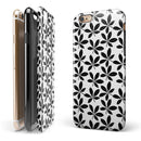 Slate Black 5 Leaf Clovers iPhone 6/6s or 6/6s Plus 2-Piece Hybrid INK-Fuzed Case
