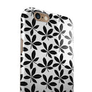 Slate Black 5 Leaf Clovers iPhone 6/6s or 6/6s Plus 2-Piece Hybrid INK-Fuzed Case