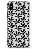 Slate Black 5 Leaf Clovers - iPhone X Clipit Case