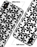 Slate Black 5 Leaf Clovers - iPhone X Clipit Case