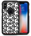 Slate Black 5 Leaf Clovers - iPhone X OtterBox Case & Skin Kits