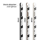 Slate Black All Over Star Pattern iPhone 6/6s or 6/6s Plus 2-Piece Hybrid INK-Fuzed Case
