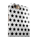 Slate Black All Over Star Pattern iPhone 6/6s or 6/6s Plus 2-Piece Hybrid INK-Fuzed Case