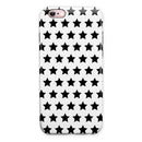 Slate Black All Over Star Pattern iPhone 6/6s or 6/6s Plus 2-Piece Hybrid INK-Fuzed Case