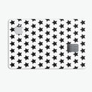 Slate Black All Over Star Pattern - Premium Protective Decal Skin-Kit for the Apple Credit Card