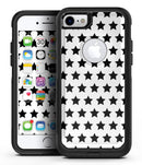 Slate Black All Over Star Pattern - iPhone 7 or 7 Plus Commuter Case Skin Kit