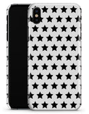 Slate Black All Over Star Pattern - iPhone X Clipit Case