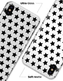 Slate Black All Over Star Pattern - iPhone X Clipit Case