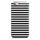 Slate Black Bold Hoizontal Lines iPhone 6/6s or 6/6s Plus 2-Piece Hybrid INK-Fuzed Case