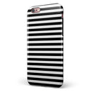 Slate Black Bold Hoizontal Lines iPhone 6/6s or 6/6s Plus 2-Piece Hybrid INK-Fuzed Case