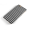 Slate Black Bold Hoizontal Lines iPhone 6/6s or 6/6s Plus 2-Piece Hybrid INK-Fuzed Case