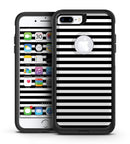 Slate Black Bold Hoizontal Lines - iPhone 7 or 7 Plus Commuter Case Skin Kit