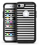 Slate Black Bold Hoizontal Lines - iPhone 7 or 7 Plus Commuter Case Skin Kit