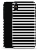 Slate Black Bold Hoizontal Lines - iPhone X Clipit Case