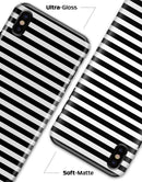 Slate Black Bold Hoizontal Lines - iPhone X Clipit Case
