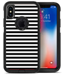 Slate Black Bold Hoizontal Lines - iPhone X OtterBox Case & Skin Kits