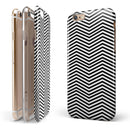 Slate Black Chevron with Translucent Backing iPhone 6/6s or 6/6s Plus 2-Piece Hybrid INK-Fuzed Case