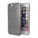 Slate Black Chevron with Translucent Backing iPhone 6/6s or 6/6s Plus 2-Piece Hybrid INK-Fuzed Case