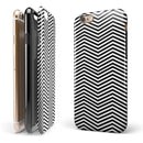 Slate Black Chevron with Translucent Backing iPhone 6/6s or 6/6s Plus 2-Piece Hybrid INK-Fuzed Case