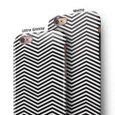 Slate Black Chevron with Translucent Backing iPhone 6/6s or 6/6s Plus 2-Piece Hybrid INK-Fuzed Case
