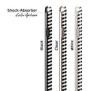 Slate Black Chevron with Translucent Backing iPhone 6/6s or 6/6s Plus 2-Piece Hybrid INK-Fuzed Case
