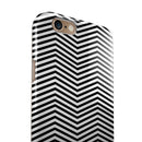 Slate Black Chevron with Translucent Backing iPhone 6/6s or 6/6s Plus 2-Piece Hybrid INK-Fuzed Case