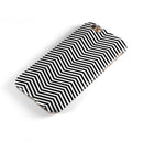 Slate Black Chevron with Translucent Backing iPhone 6/6s or 6/6s Plus 2-Piece Hybrid INK-Fuzed Case