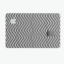 Slate Black Chevron with Translucent Backing - Premium Protective Decal Skin-Kit for the Apple Credit Card