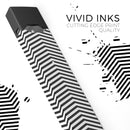 Slate Black Chevron with Translucent Backing - Premium Decal Protective Skin-Wrap Sticker compatible with the Juul Labs vaping device