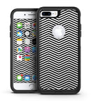 Slate Black Chevron with Translucent Backing - iPhone 7 or 7 Plus Commuter Case Skin Kit