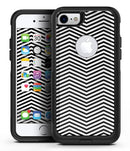Slate Black Chevron with Translucent Backing - iPhone 7 or 7 Plus Commuter Case Skin Kit