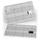 Slate Black Contrasting Bold and Thin Chevron - Premium Protective Decal Skin-Kit for the Apple Credit Card